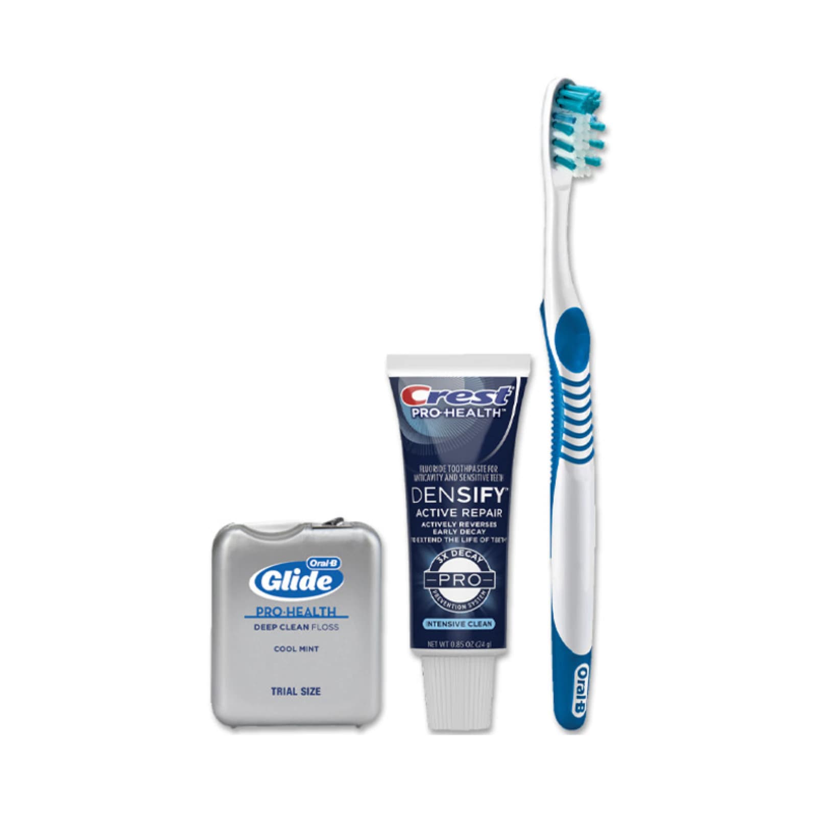 Crest Oral-B Gum Care Solution Bundle (72/Case) – Manual Toothbrush, Gum Detoxify Toothpaste, Glide Floss & Patient Bag, 80767785/80842008 thumbnail 3