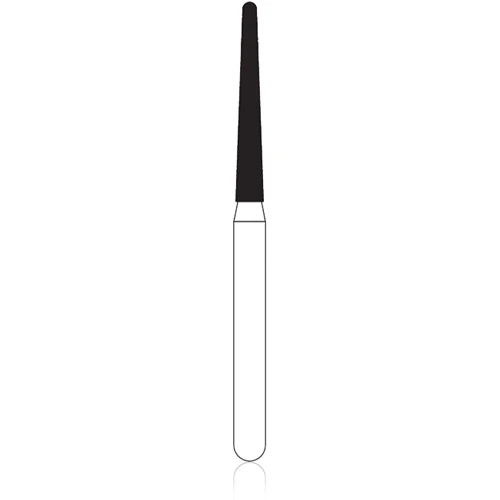 NTI Diamond Bur, FG, Taper Round End, # M850, 1.4 mm, Medium Grit, Gray, 5/Pk, M850-014 thumbnail 3