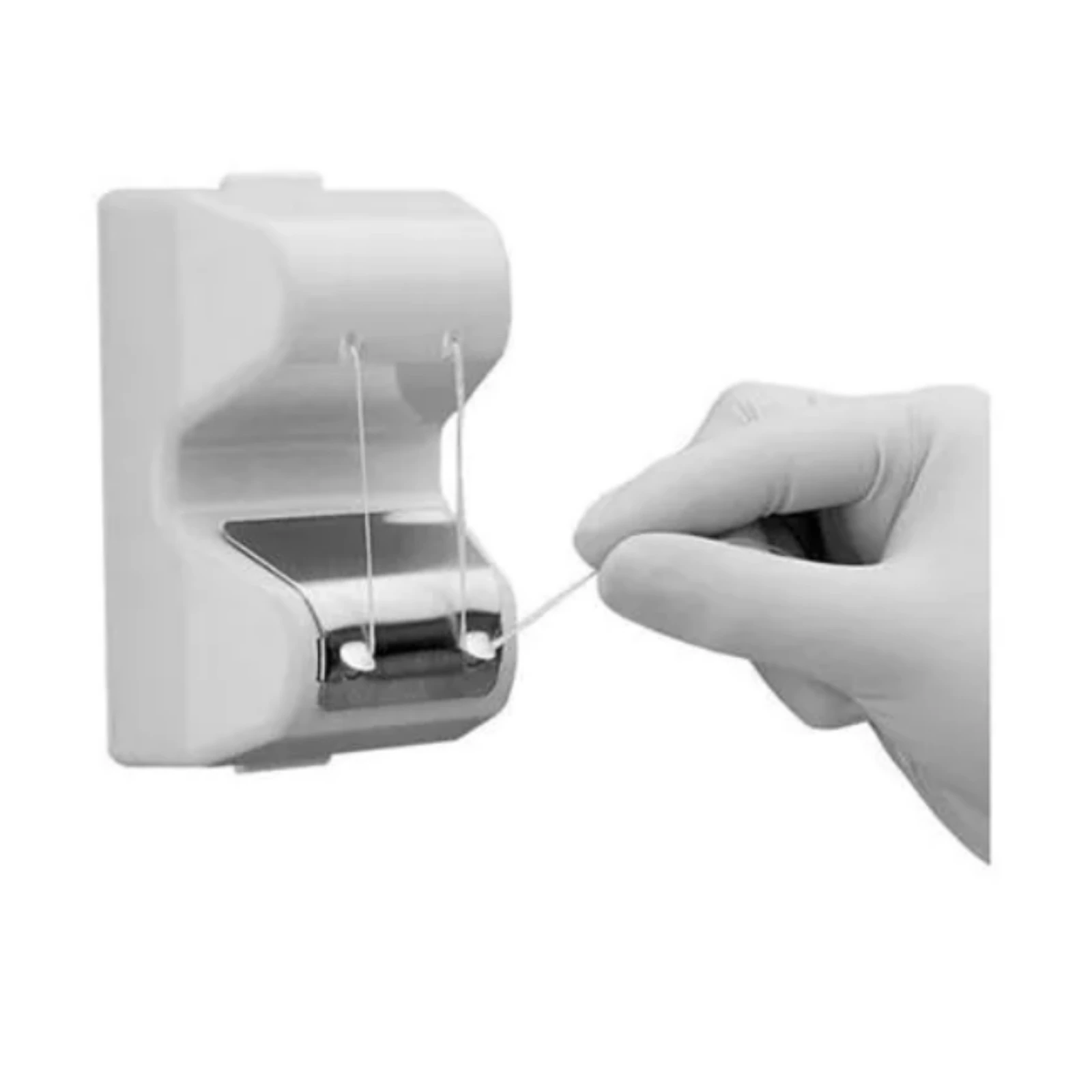 Floss-fix Clinical Series Touch-Free Floss Dispenser, White, 4"H x 3"W x 2"D, C-2670W thumbnail 7