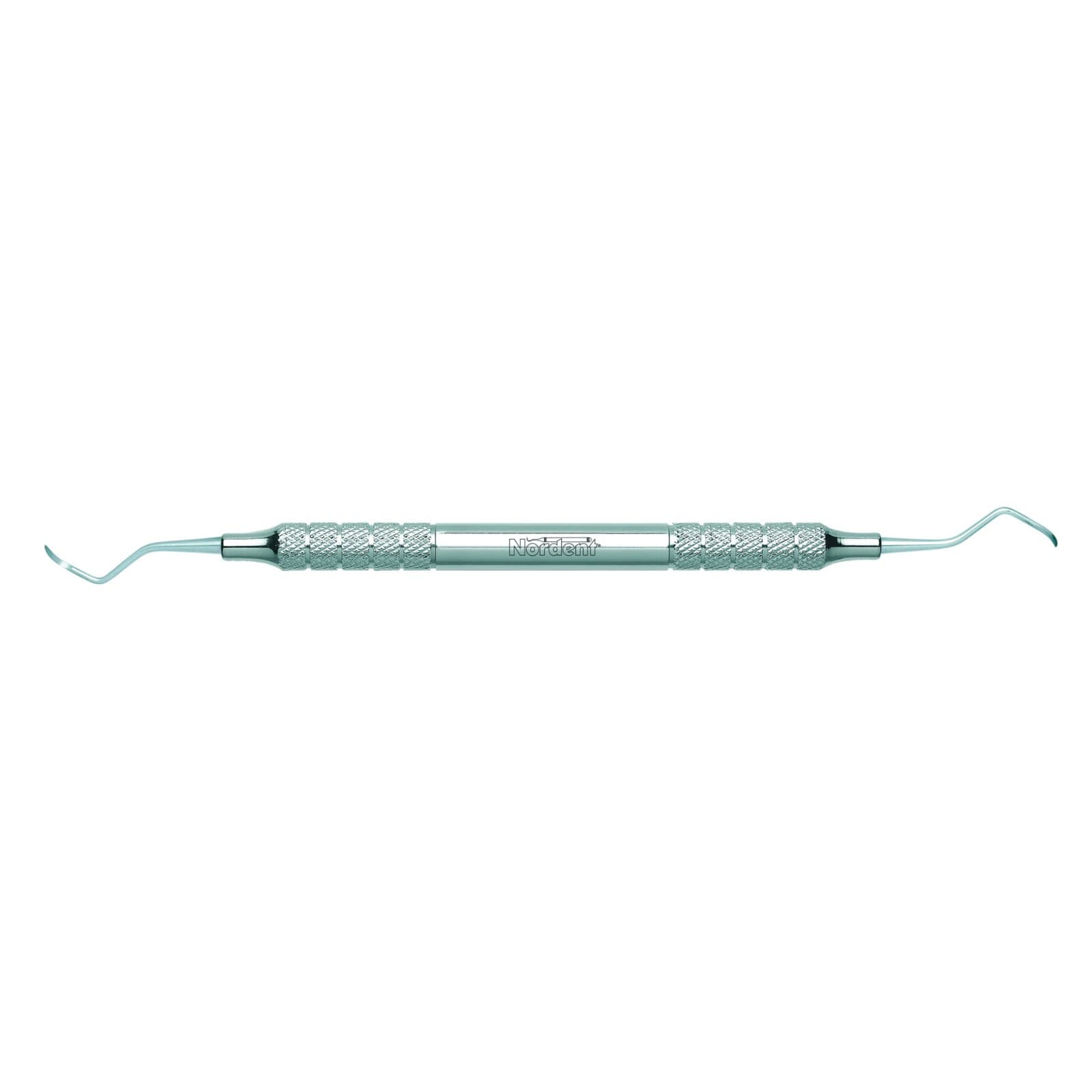 Nordent McCall #13S/14S Double-End Universal Curette, DuraLite Round Handle, Stainless Steel, RESCM13S-14S thumbnail 2