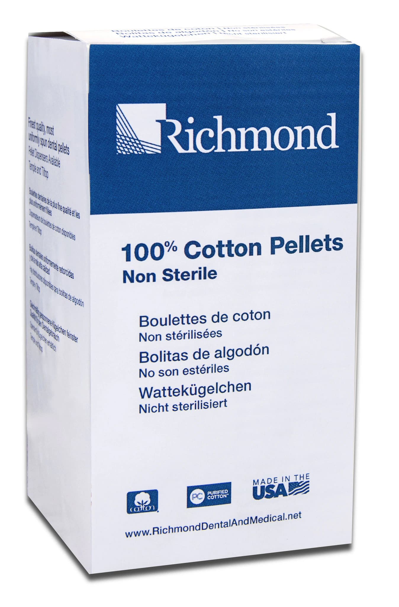 Richmond Dental Cotton Pellets, Size 2, 7/32" Diameter, 100% Cotton, Non-Sterile, 2550/Box, 100107 thumbnail 14