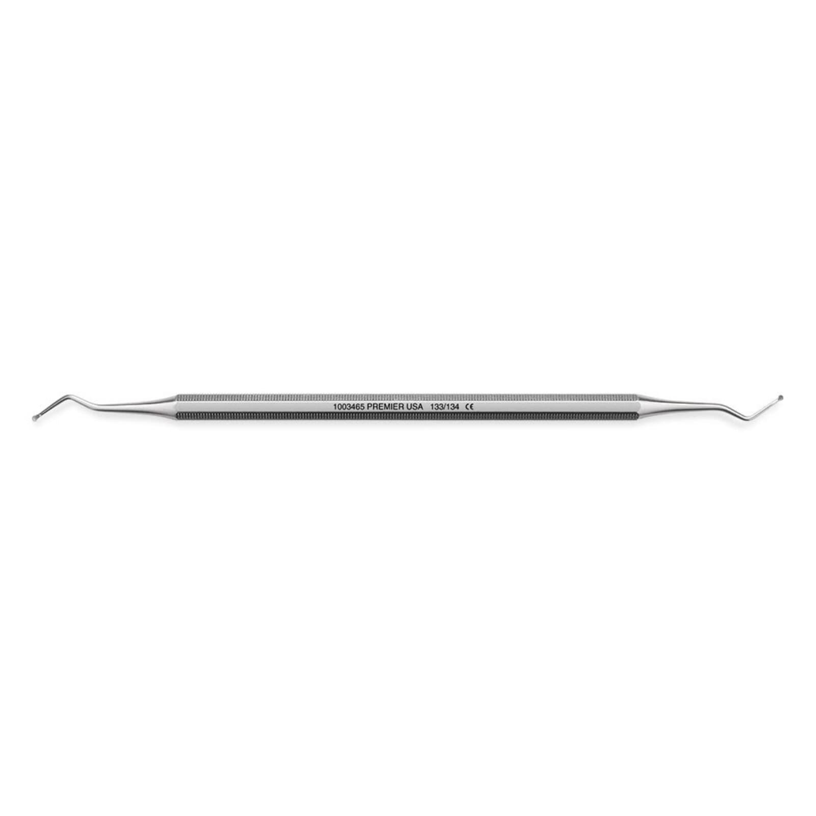 Premier Dental Products Excavator DE OCT #133/134 Double End with Octagon Handle, 1003465 - Excavator DE OCT 133/134 - Image 1