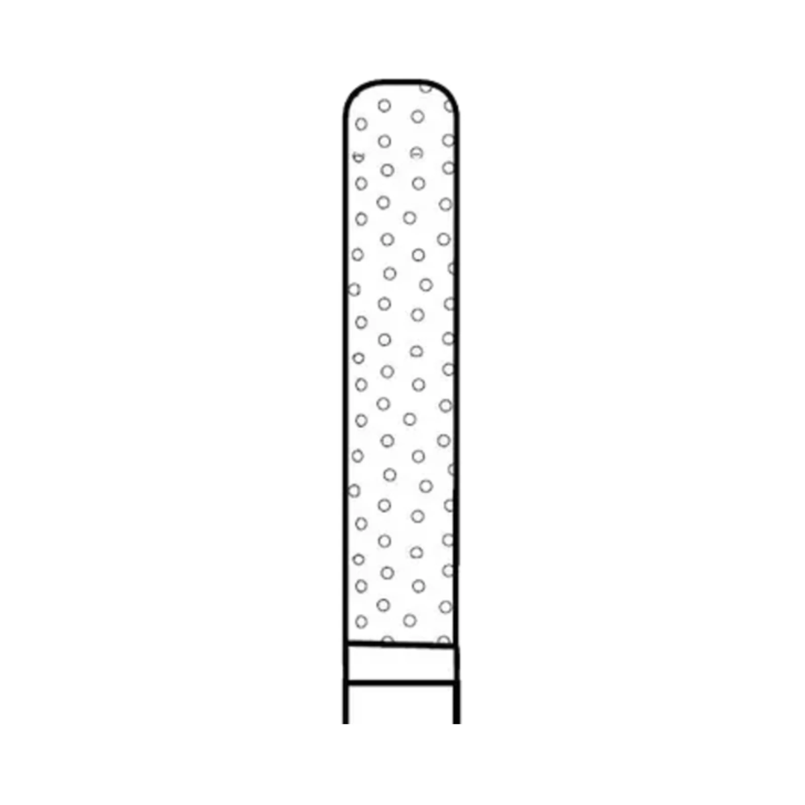 Two Striper® Diamond Bur FG, KS Cylinder Round End, Coarse, Green Ring, #587.8C, 1.8 mm Diameter, 8.0 mm Length, 5/Pkg, 2015304 thumbnail 2