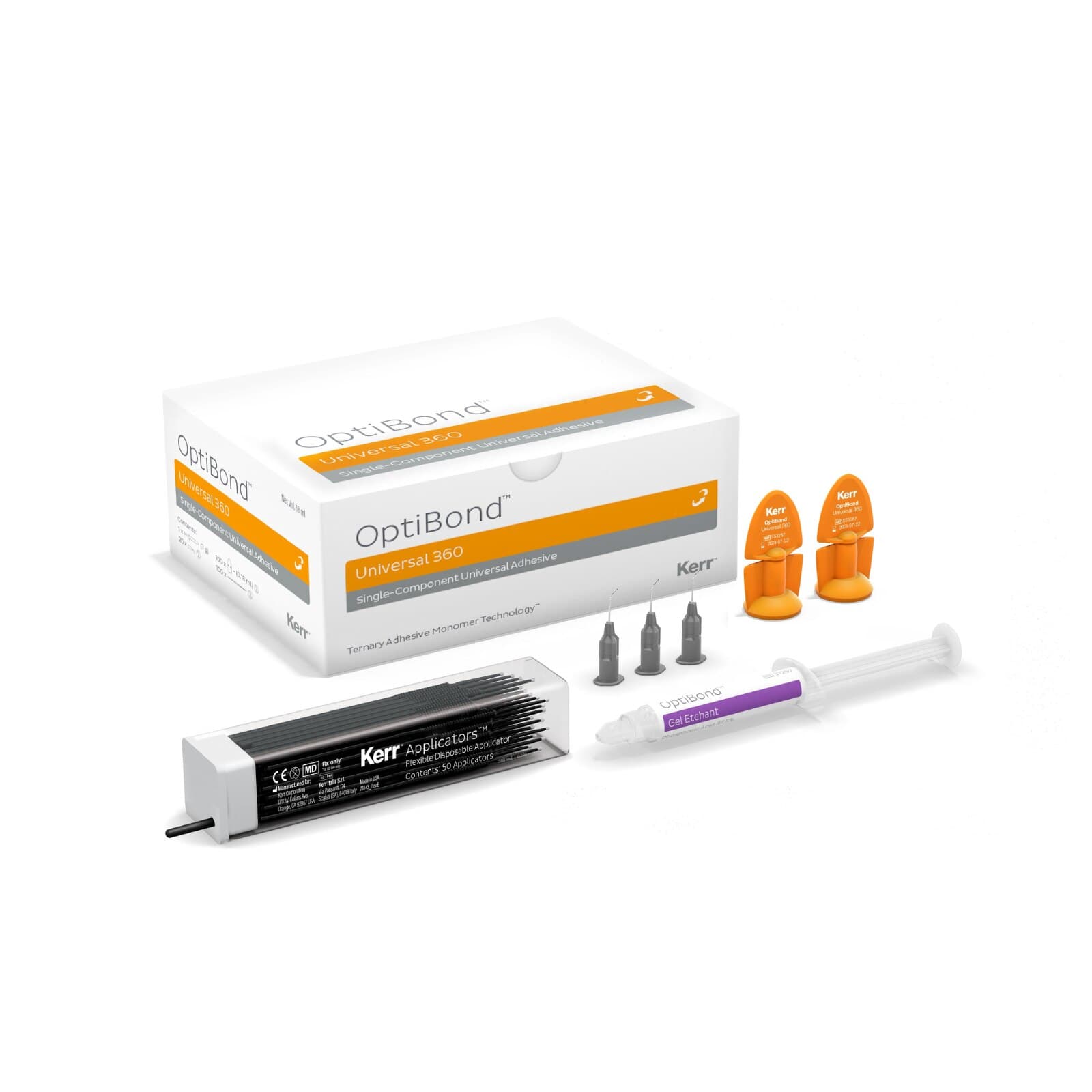 OptiBond Universal 360 Unidose Kit, 100 x 0.18 mL Unidoses, 1 x 3 g Gel Etchant Syringe, 100 Applicators, #36886 thumbnail 15