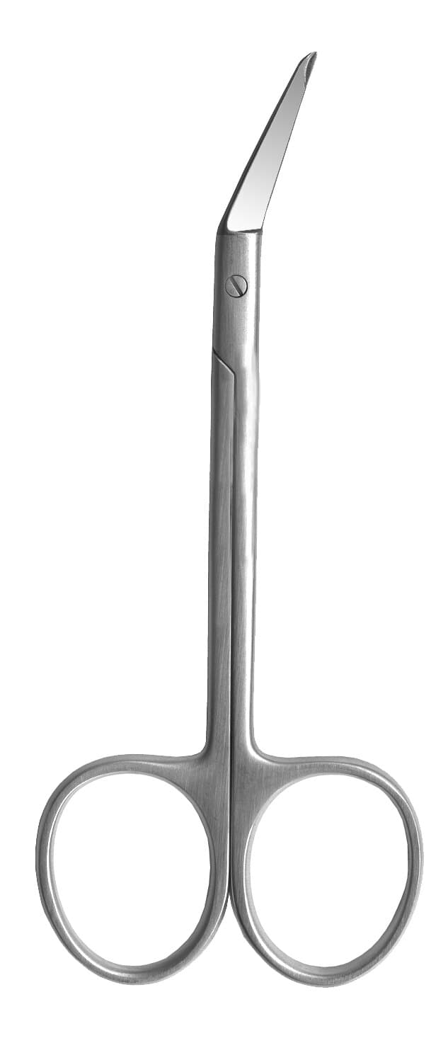 A. Titan Instruments Angled Suture Scissor, 4.5", Stainless Steel, 1/Pk, 809 thumbnail 2