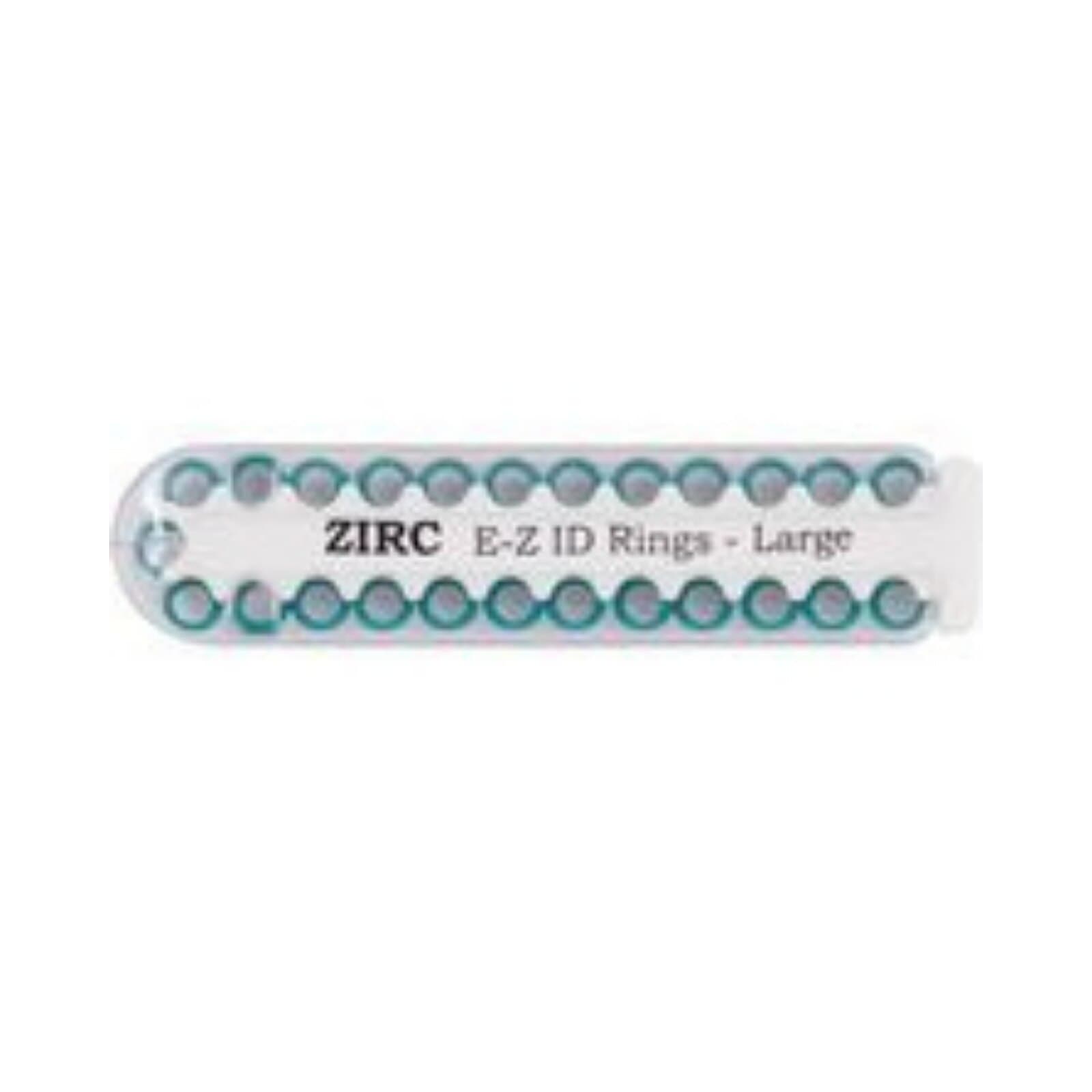 Zirc E-Z ID Instrument Rings, Large, Teal, 1/4" Diameter, 25/Pkg, 70Z200J thumbnail 3