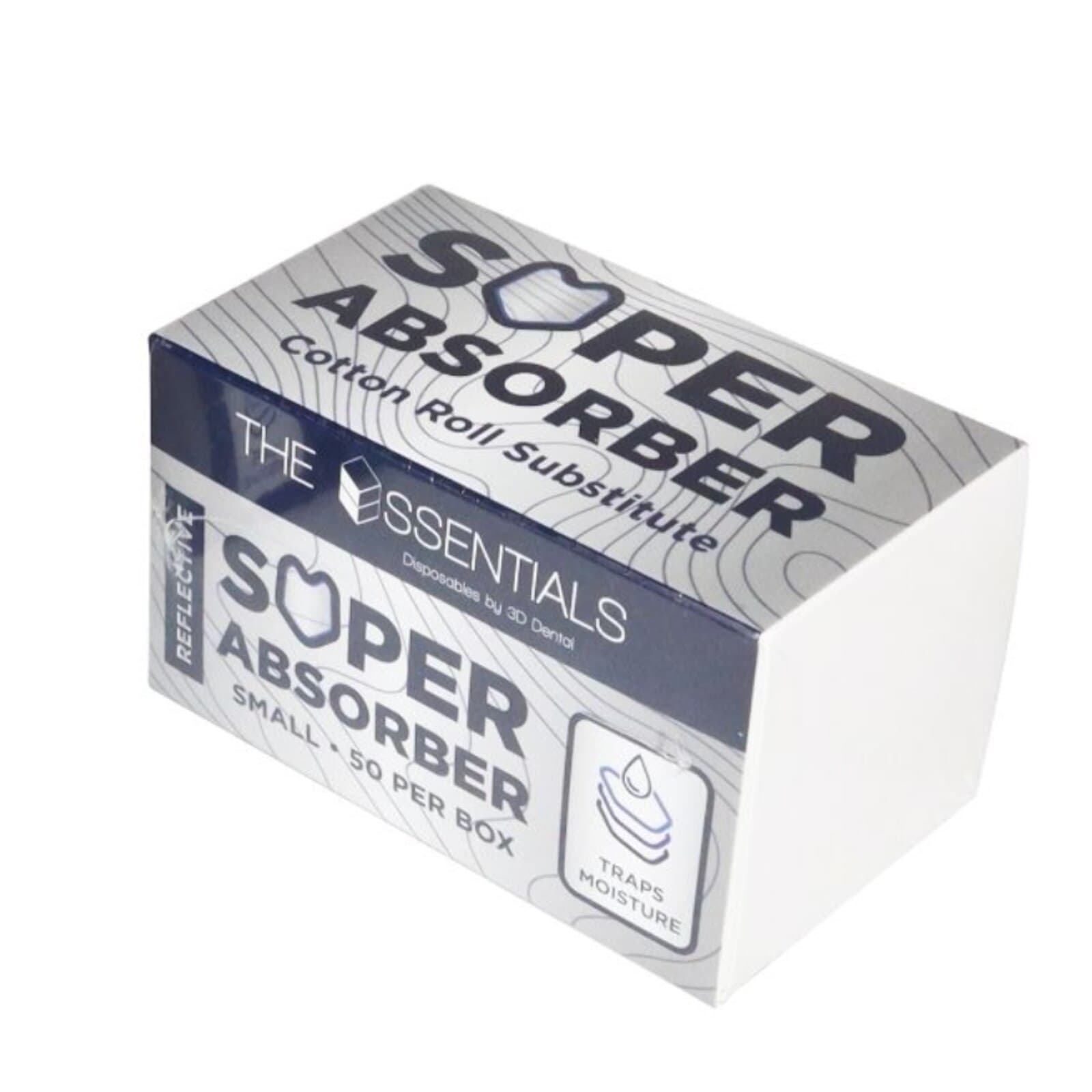Essentials Super Absorber Reflective Cotton Roll Substitute, Small, 50/Box, ESAR-S thumbnail 2