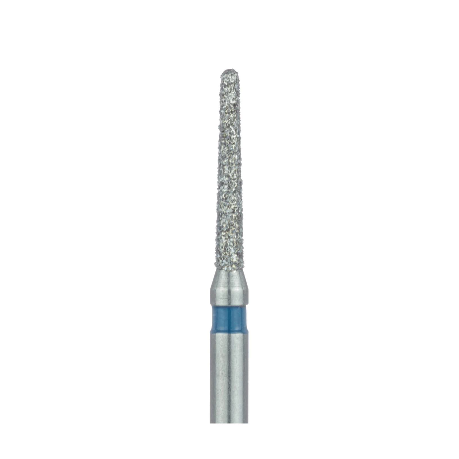 Meisinger 850-012-FG Multi-Use Diamond Bur, Round End Taper, Medium Grit, Blue Ring, 1.2 mm Head, 8 mm Working Length, Friction Grip, 5/Pk thumbnail 3