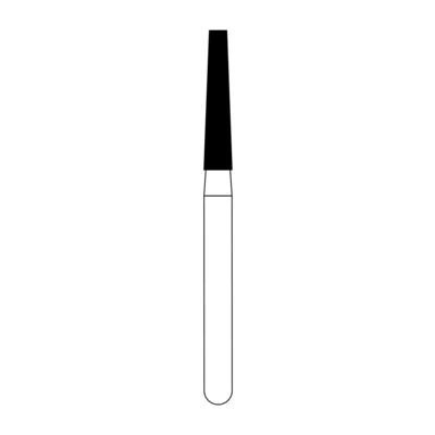 NTI Diamond Bur, FG, Taper Flat End, #M847, 1.6 mm Diameter, 8.0 mm Length, Medium Grit, Gray Ring, 5/Pk, M847-016 thumbnail 3