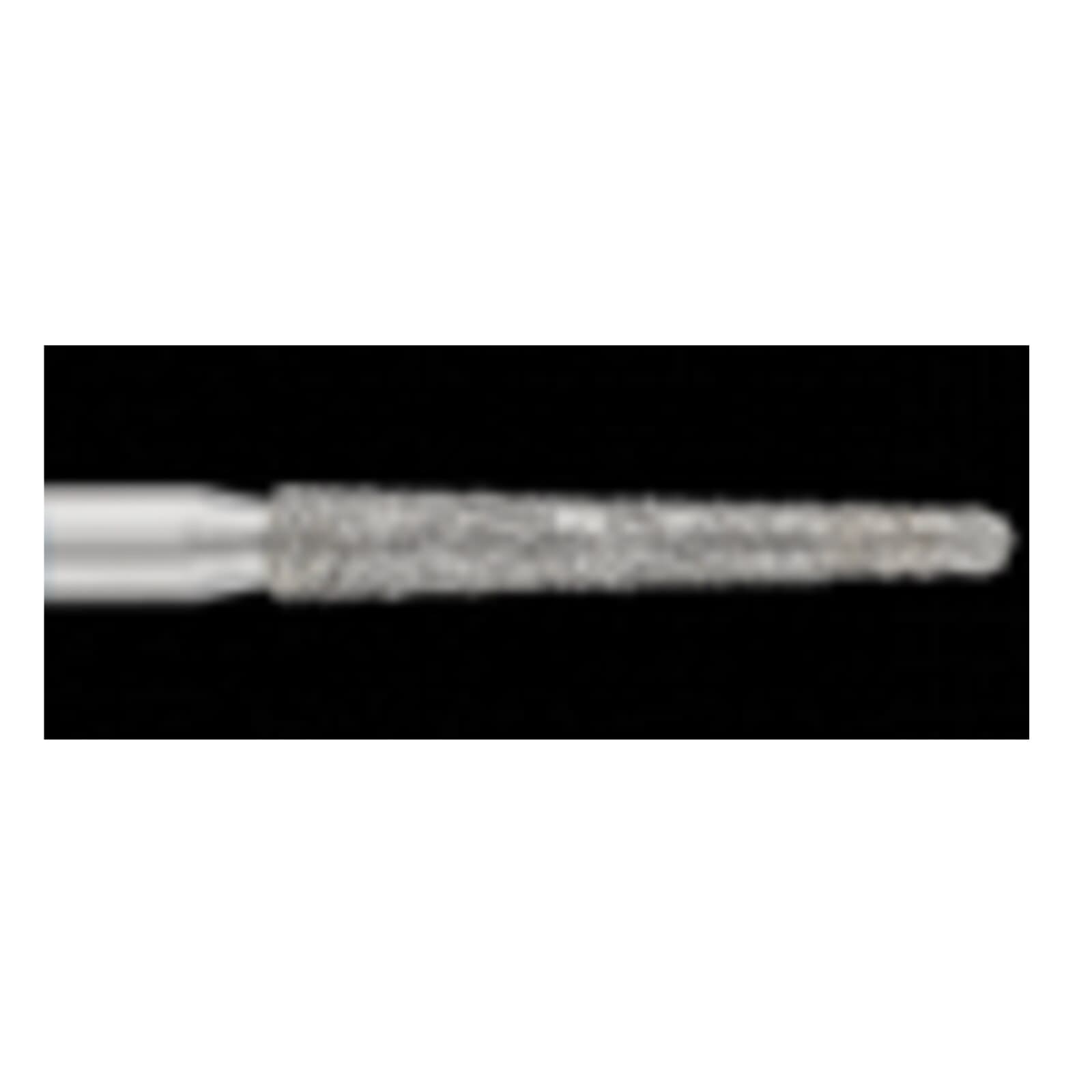 SS White Piranha Diamond Bur, Round End Taper, FG Short Shank, Medium Grit, 25/Pk, 850-016M-S thumbnail 2