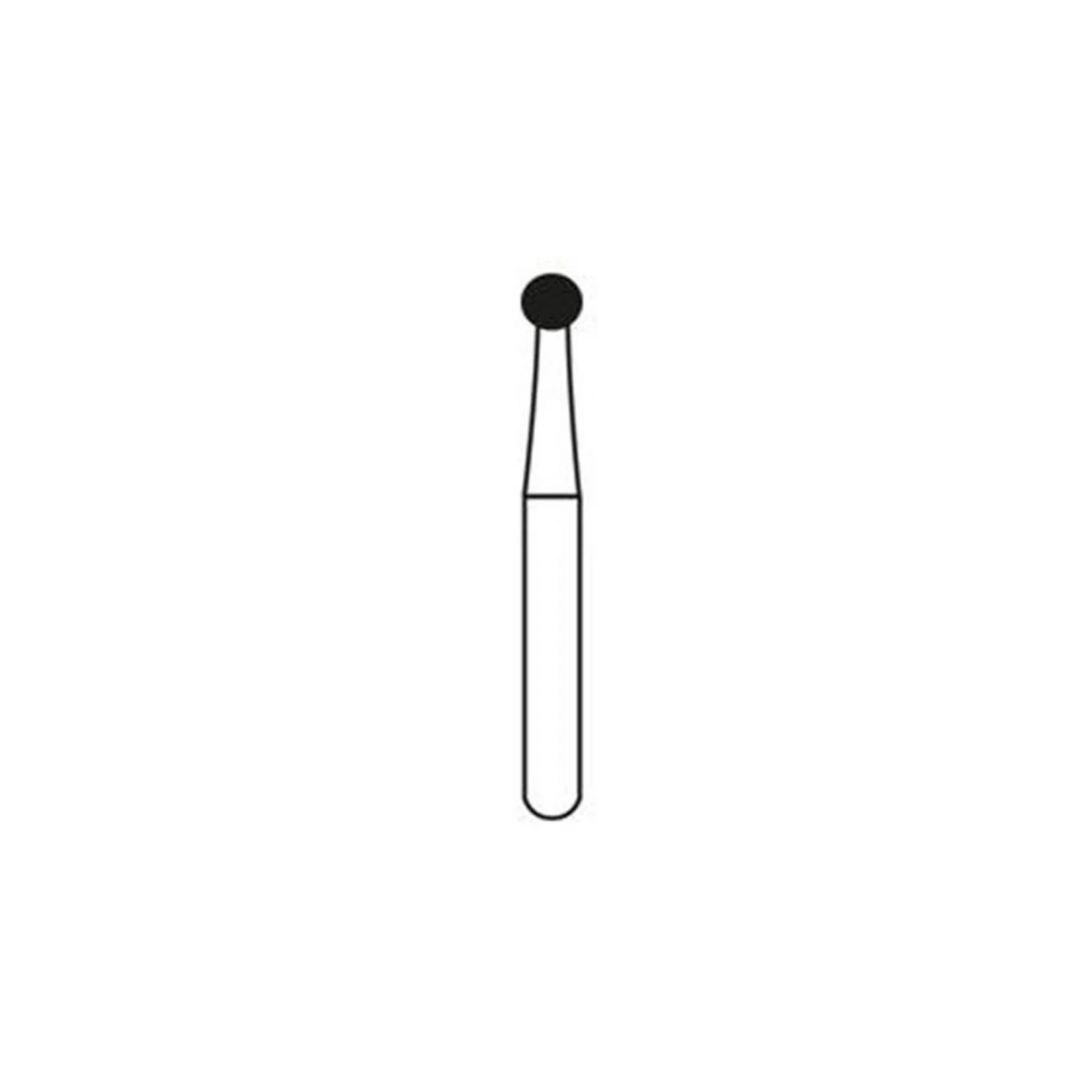 Alpen® Carbide Bur, Round #8, Friction Grip Surgical Length (FGOS), 2.3 mm Diameter, 10/Pkg thumbnail 8
