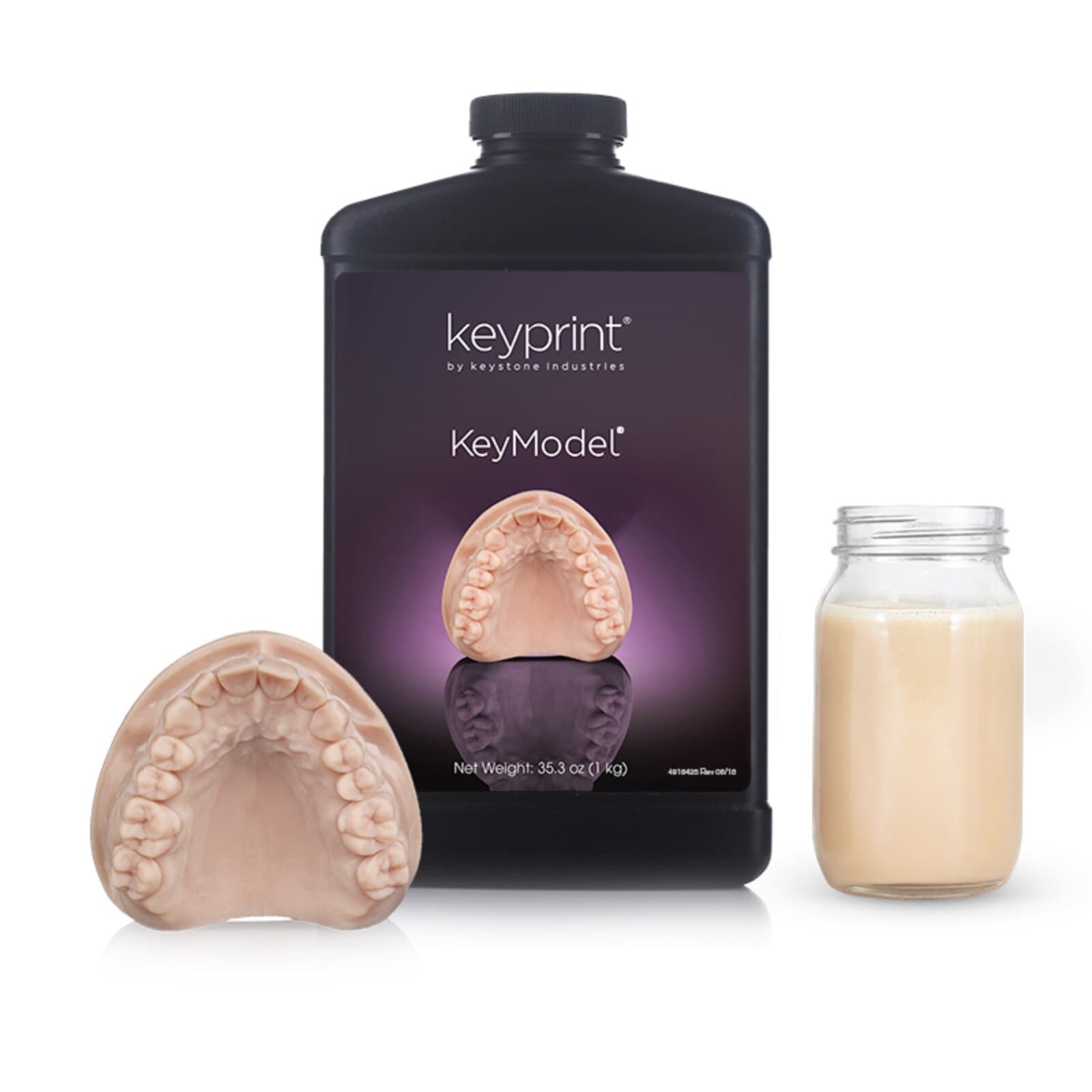 Keystone KeyPrint KeyModel 3D Printing Resin, Beige, 1 kg Bottle, 4220006 thumbnail 5