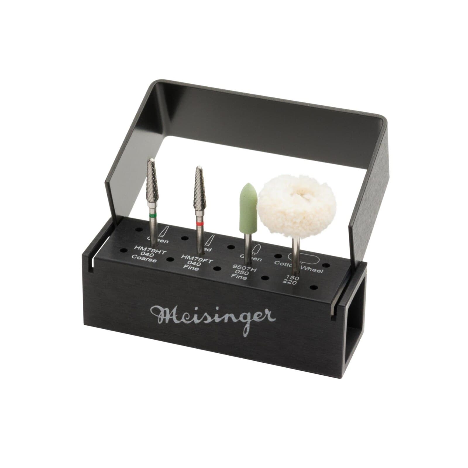 Meisinger Flexible Partial Adjustment Kit (VAL01) for Valplast, DuraFlex & tcs, 4-Piece Set with Sterilizable Bur Block thumbnail 3