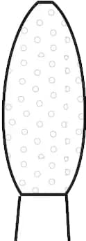 Premier Two Striper Diamond Bur, FG, Football Shape, #285.5, Fine Grit, Red Ring, 2.3 mm Major/0.7 mm Minor Diameter, 5.0 mm Length, 5/Pk, 2015173 thumbnail 7