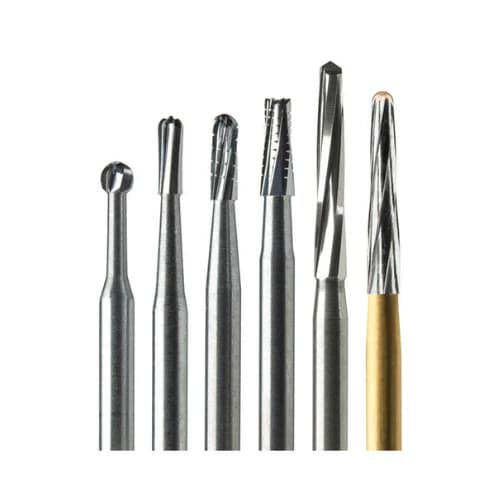 Midwest Once Sterile Trimming & Finishing Carbide Bur, Friction Grip, Tapered Fissure, #EF6, 1.4 mm, 10/Pkg, 319581 - MIdwest Once Trimming & Finishing Burs FG EF6 10/Pk - Image 1