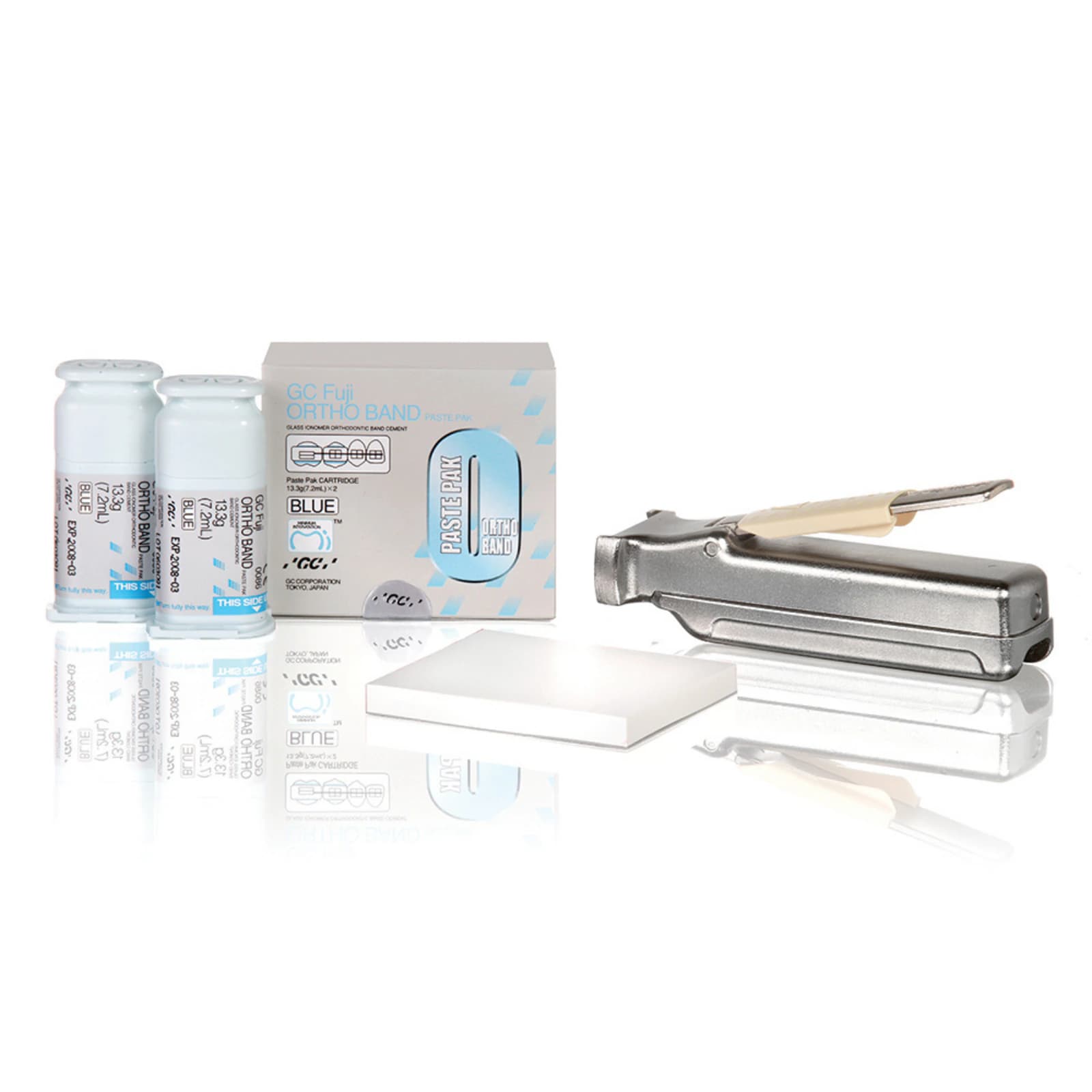 GC Fuji Ortho Band Paste Pak Refill, Blue Resin-Modified Glass Ionomer Orthodontic Band Cement, 2 x 13.3 g (7.2 mL) Cartridges, 001888 thumbnail 15