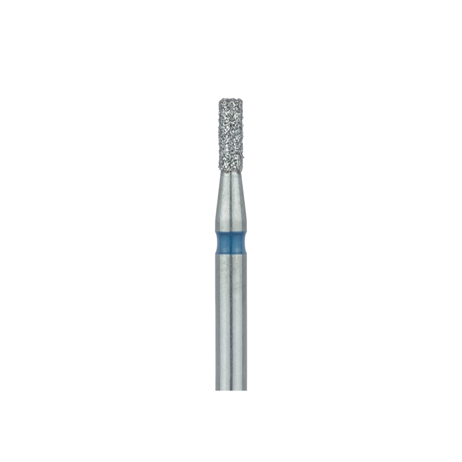 Meisinger 835-012-FG Diamond Bur, FG, Medium Grit, Blue Ring, Cylinder, Flat End, 1.2 mm Head Diameter, 3.5 mm Head Length, 5/Pk thumbnail 3