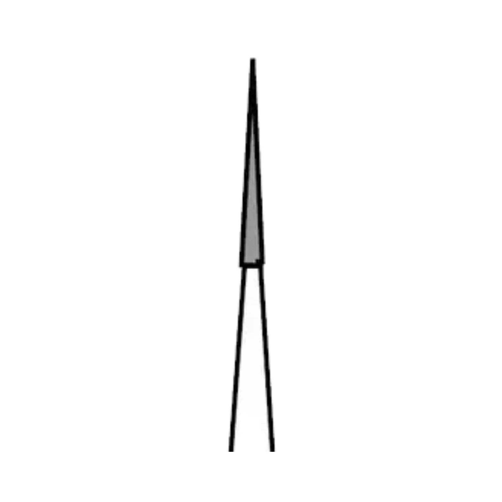Two Striper Diamond Bur, FG, Cone Point End, Interproximal Trimmer, #201.3, Very Fine, Yellow, 0.8 mm Major/0.3 mm Minor, 3.0 mm Length, 5/Pk, 2015053 thumbnail 3