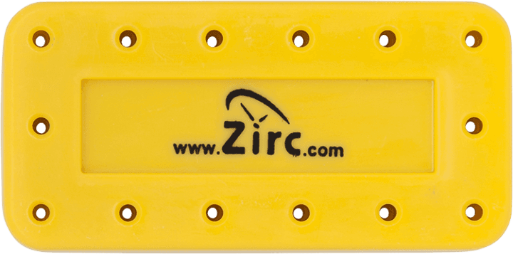 Zirc 14-Hole Magnetic Bur Block, Neon Yellow, 50Z403O, 1/Pk thumbnail 3