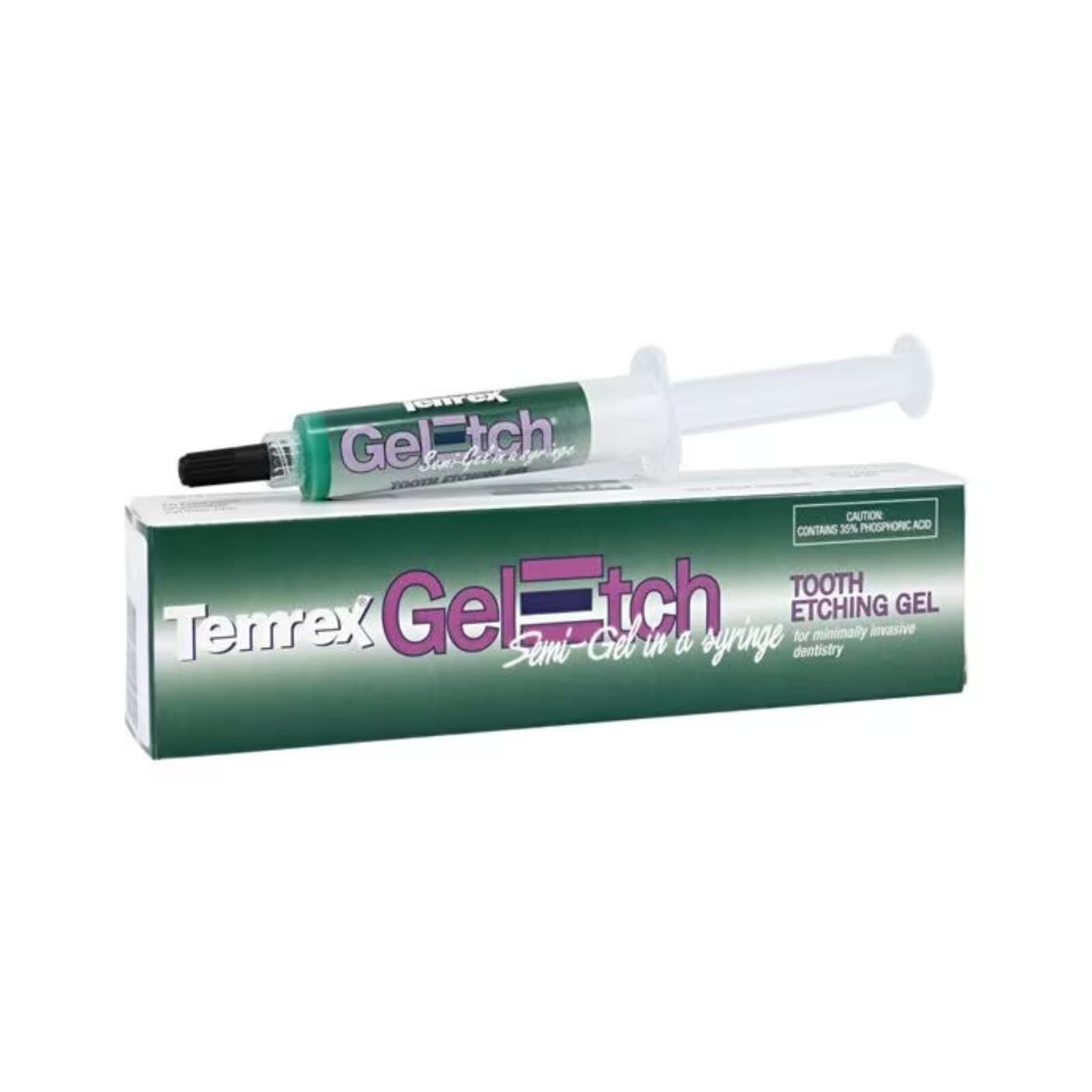 Temrex Gel-Etch Semi-Gel, 35% Phosphoric Acid Etching Gel, 6 g Syringe with 15 Needle Tips thumbnail 10