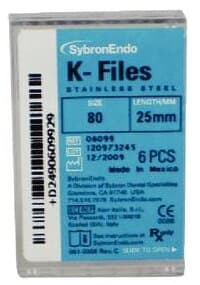 SybronEndo K-Files Stainless Steel 25mm #80 (Black), 6/Bx, 06099 thumbnail 8
