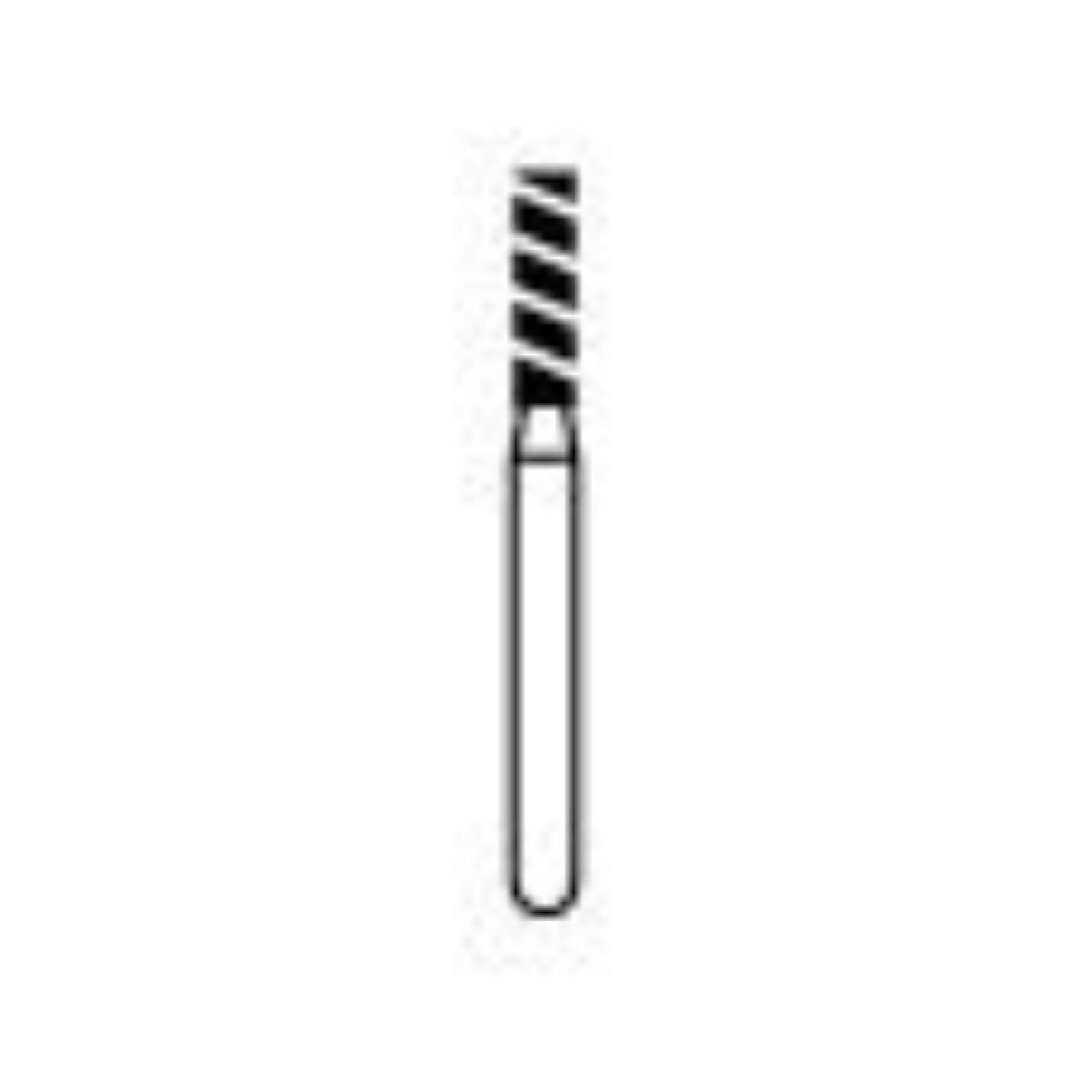 NTI Turbo Diamond Bur, FG, Super Coarse, Flat End Cylinder, 836-T-014, 5/Pk thumbnail 2