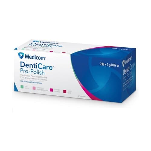DentiCare Pro-Polish Prophy Paste with Fluoride, Fine Grit, Bubble Gum, Unit Dose Cups, 2 g, 200/Box, 10047-FBGUN thumbnail 3