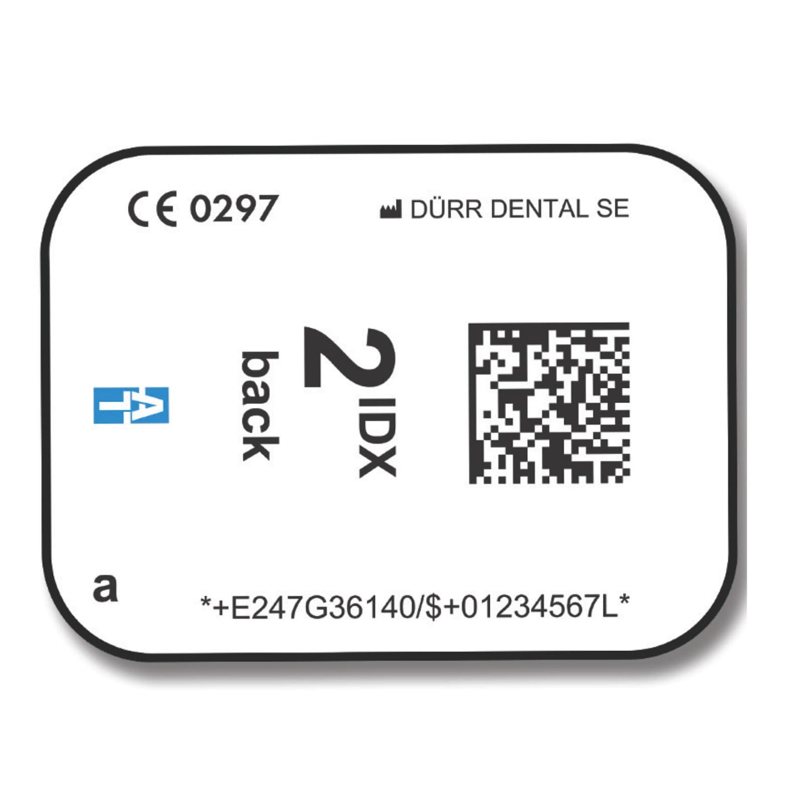 Air Techniques IDX Intraoral Phosphor Storage Plate (PSP) Size #2 RFID, 4/Pkg, G3622 thumbnail 2
