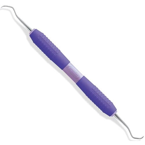 Premier Big Easy Ultralite McCall Curette 13S/14S, Double End, Purple Silicone Handle, #05639 thumbnail 3