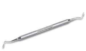 Roeko Serrated Retraction Cord Packer, Double-Ended, Stainless Steel - Retraction Cord Packer Serrated - Image 1