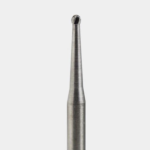 NeoBurr Sterile Surgical Length Carbide Single-Use Burs, FGSL, Round, #1, 0.8 mm, 25/Pk, FGSL1 thumbnail 2