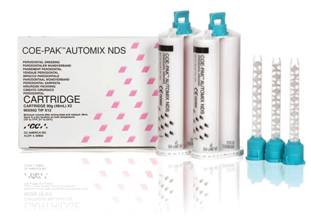 Coe-Pak Automix NDS Periodontal Dressing, 2 x 50 mL Double Barrel Cartridges, 12 Mixing Tips, #135003 thumbnail 3