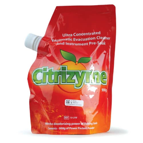 Citrizyme Ultra Concentrated Enzymatic Evacuation System Cleaner, Powder, 900g Pouch with EZ Pour Spout, 420 Treatments, 15-270 thumbnail 4