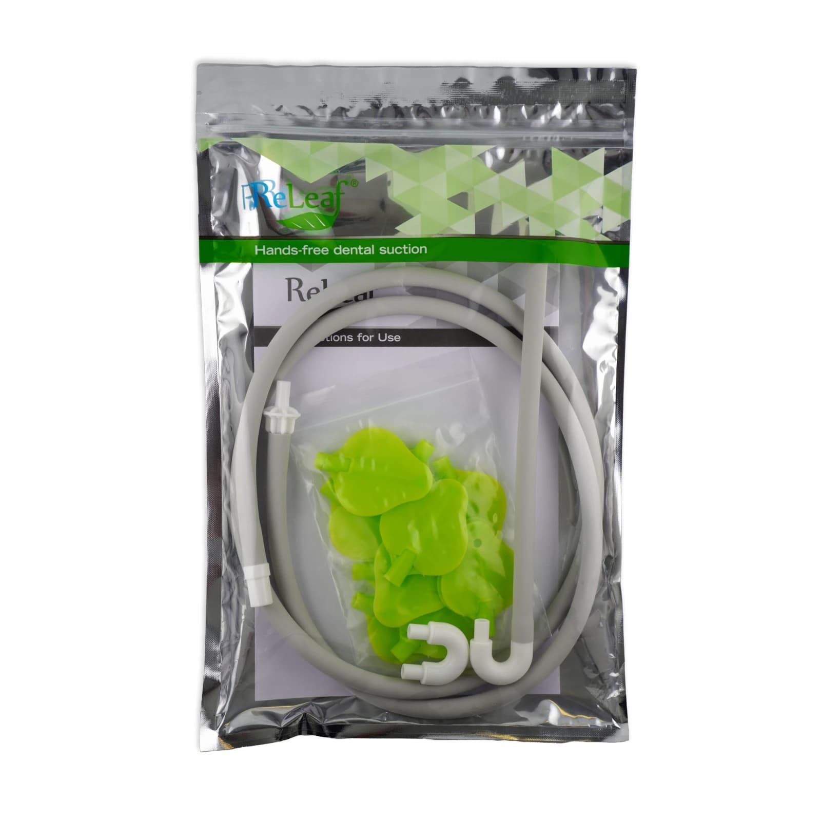 ReLeaf Restorative Basic Kit (Medium) with 2 U-Bend Adapters, 2 Bite Blocks, Hoses, Quick Disconnect, HVE Adapter, and 5 Suction Leaves thumbnail 2