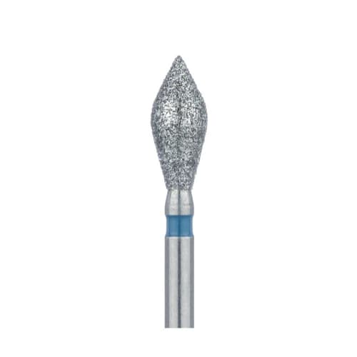 Meisinger 899G-031-FG Coarse Diamond Bur, Modified Football/Barrel Shape, 3.1 mm, Friction Grip, 5/Pk thumbnail 3