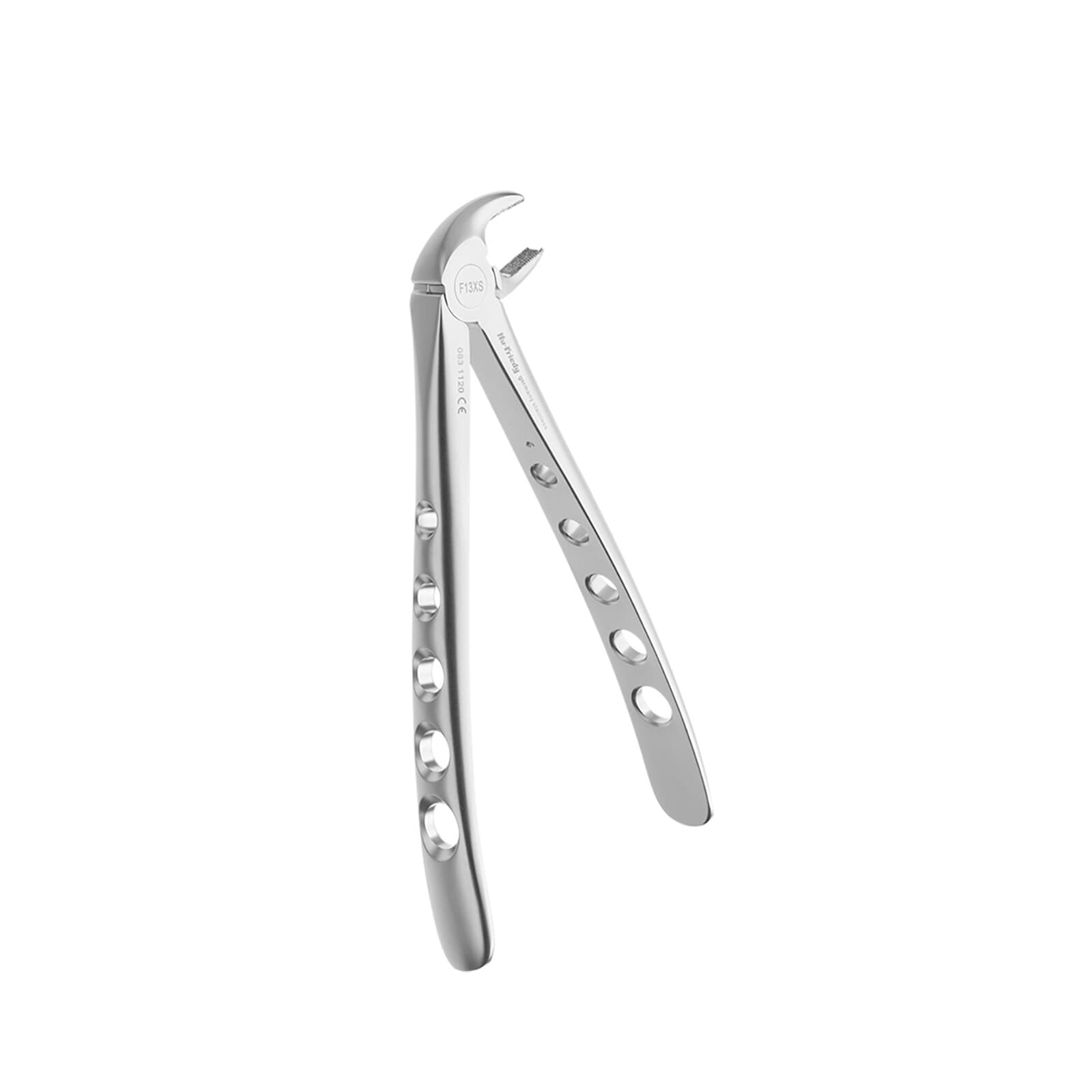 Hu-Friedy Atraumair Forceps #13, Lower Premolars, Diamond Dusted, Serrated, F13XSD thumbnail 2