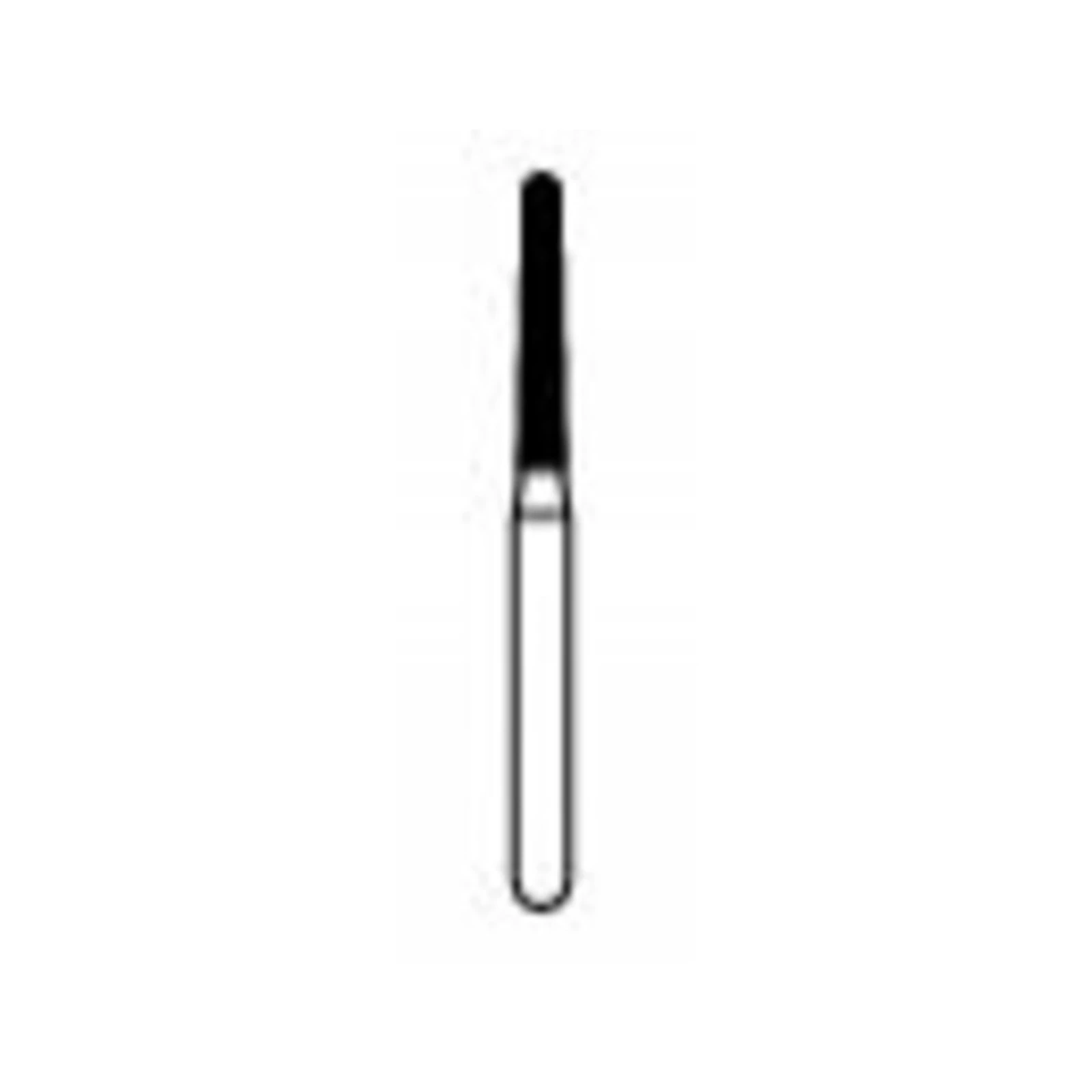 NTI FG Diamond Bur, Fine Grit, Long Round End Taper, #856L-014, Friction Grip, 1.4 mm Diameter, 9.0 mm Length, 5/Pkg thumbnail 2