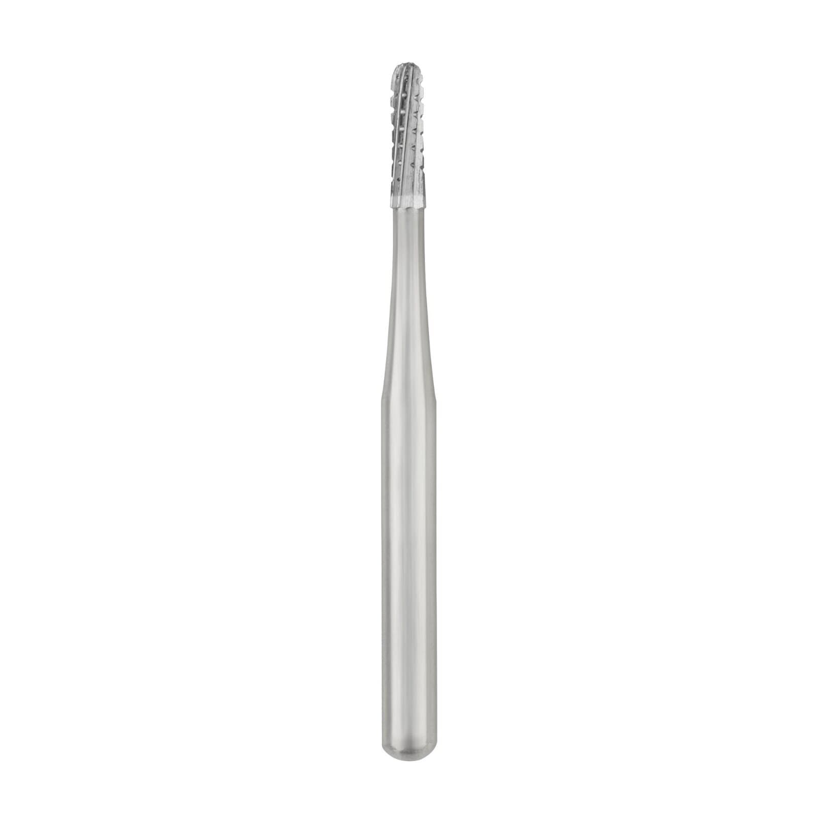 SS White FG #1557 Carbide Bur, Straight Round End Cross Cut Fissure, 1.0 mm Diameter, 3.8 mm Head Length, 100/Pk, 13559 thumbnail 3