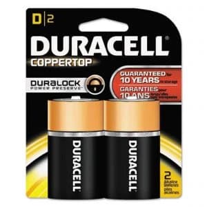 Duracell Coppertop Duralock Power Preserve Alkaline D Batteries, 2-Pack - Duracell Coppertop w/Duralock Power Preserve Size D 2/Pk - Image 1