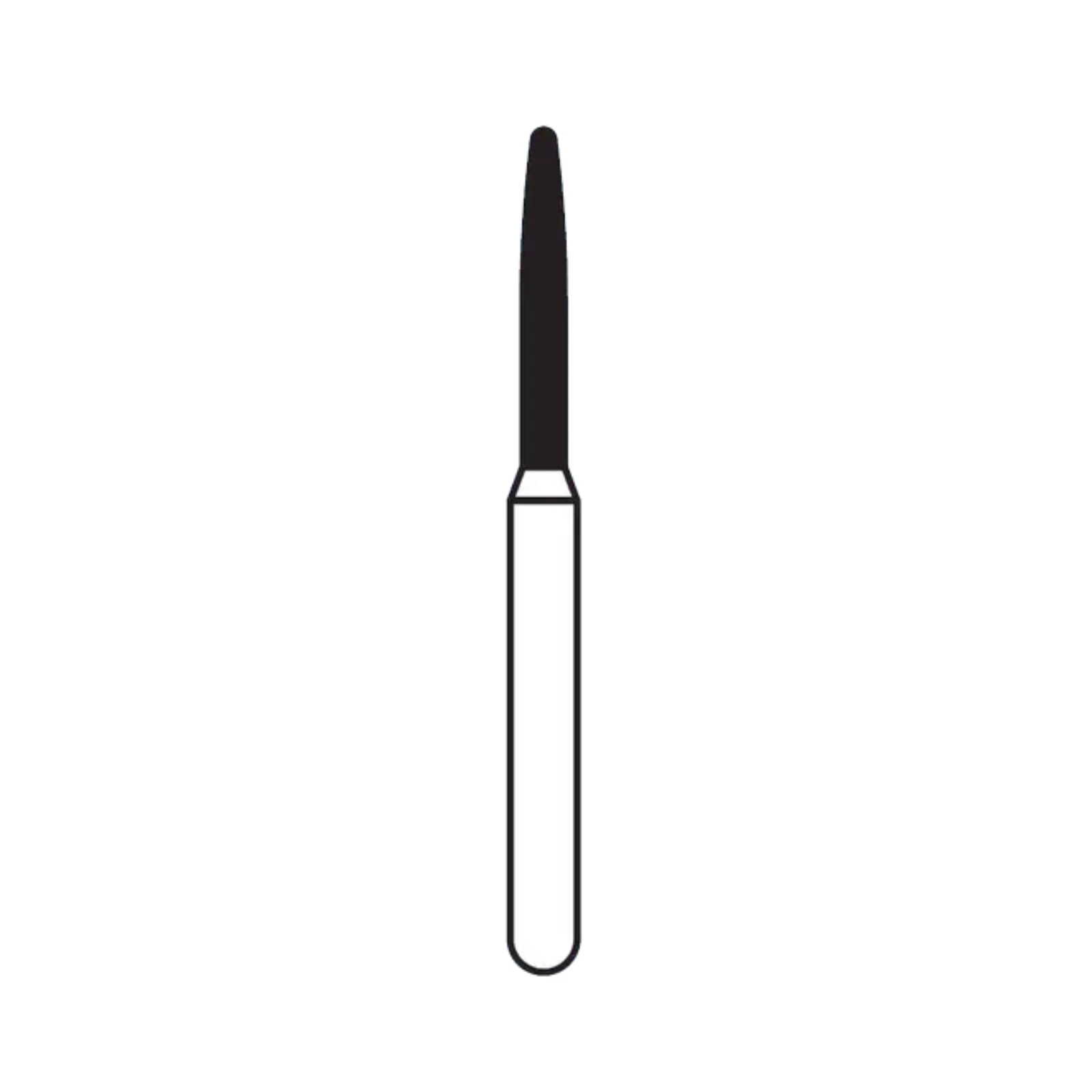 Solo Diamond® Single-Use Diamond Burs FG, Flame, 1510.8, 1.0mm, Fine, Pkg/25 - Solo Diamond® Single-Use Diamond Burs FG, Flame, 1510.8, 1.0mm, Fine, Pkg/25 - Image 1