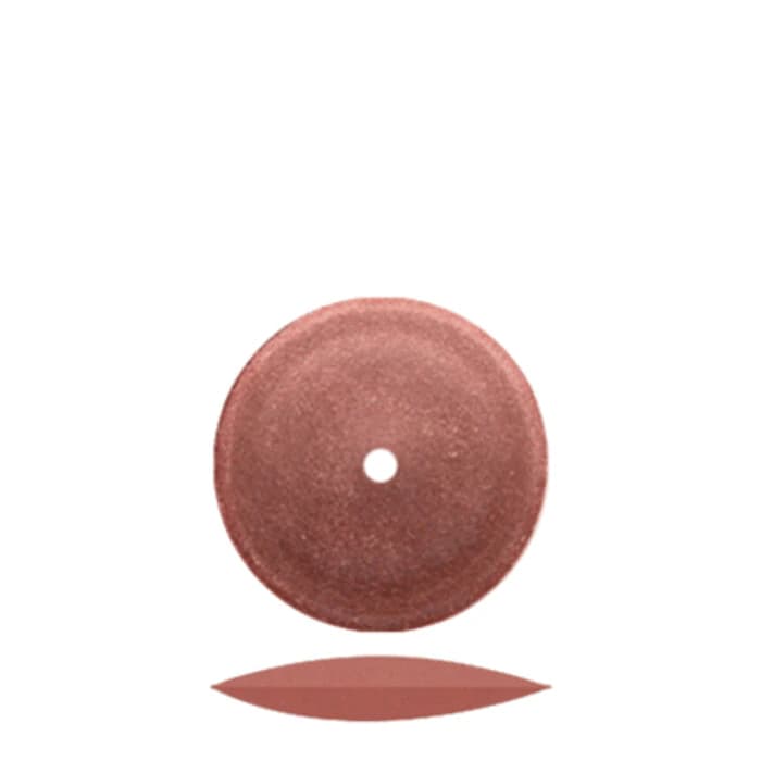 Dedeco Brown Classic Knife-Edge Rubber Wheels, 5/8" (15.8mm), 100/Box, 4982 thumbnail 2