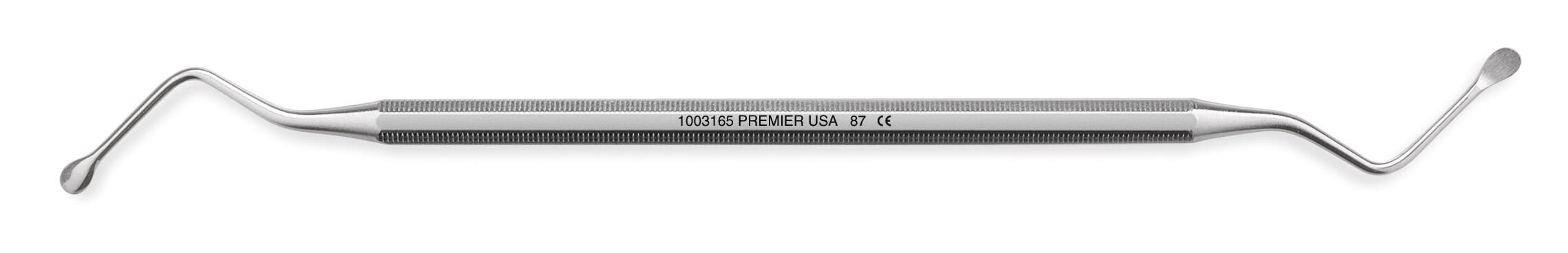 Premier Lucas Alveolar #87 Double-End Surgical Curette, Stainless Steel, Octagonal Handle, 1/Pk, 1003165 thumbnail 3