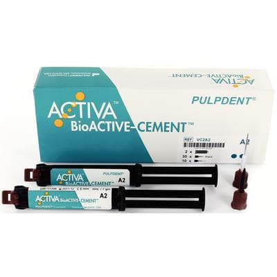 ACTIVA BioActive Cement Value Pack, A2 Opaque, 2 x 5 mL/7 g Syringes, 40 Automix Tips, VC2A2 thumbnail 15