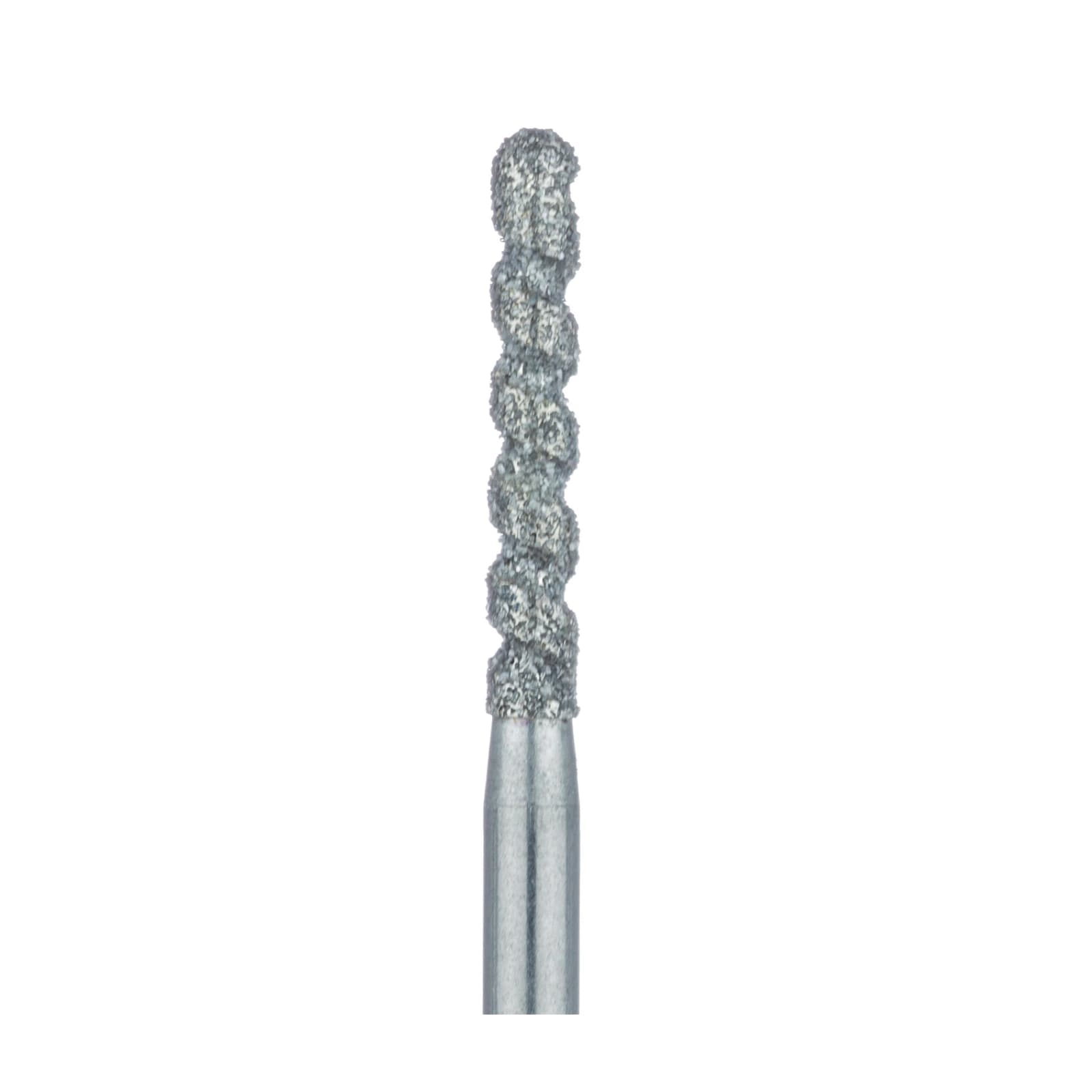 Meisinger 837-016-FG Medium Diamond Bur, Long Cylinder, Flat End, Friction Grip, 1.6 mm Head Diameter, 6.0 mm Head Length, Blue Ring, 5/Pack thumbnail 3