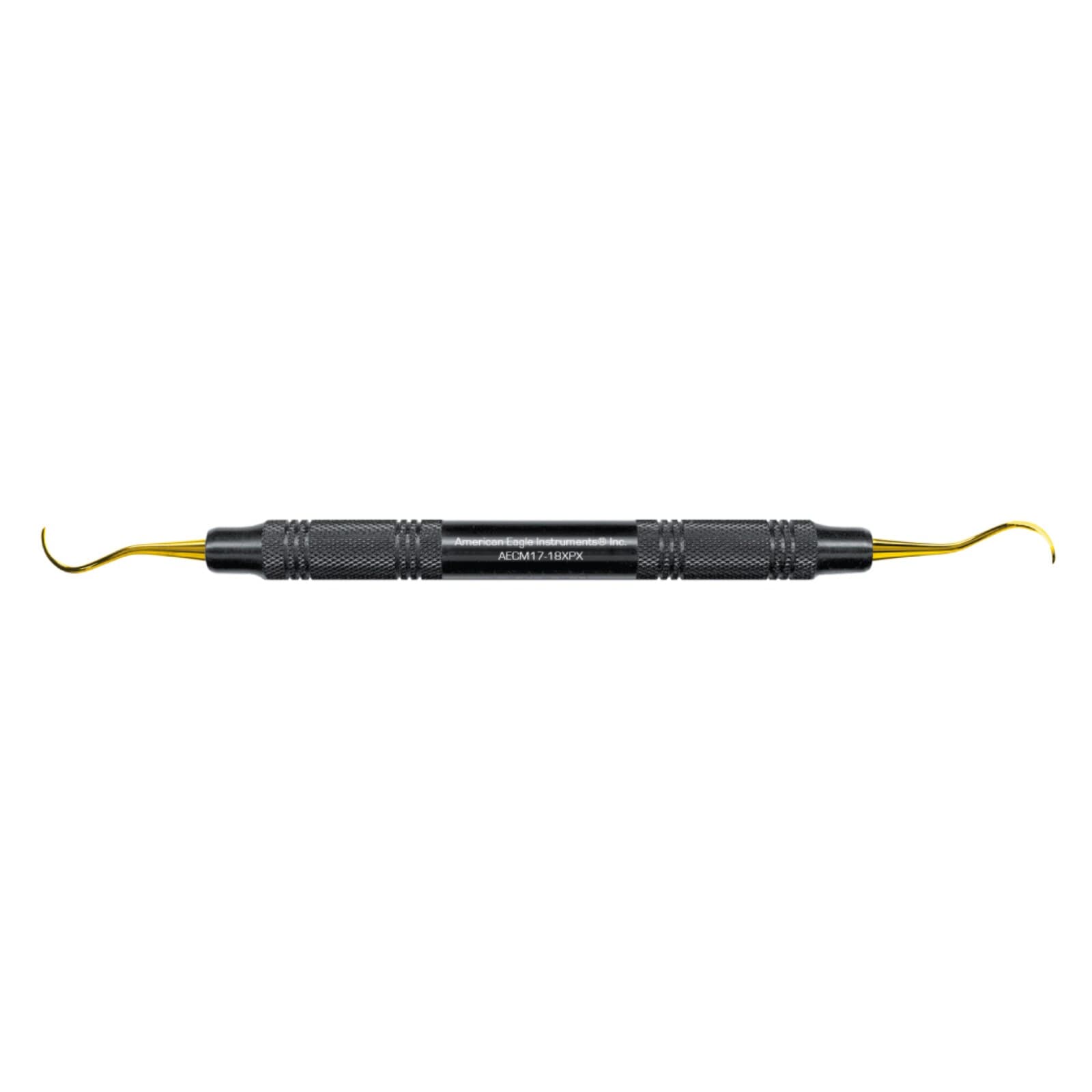 American Eagle Instruments McCall 17/18 XP Curette, Double End, EagleLite Color Resin Handle, Black, 3/8" (9.5mm), AECM17-18XPX thumbnail 2