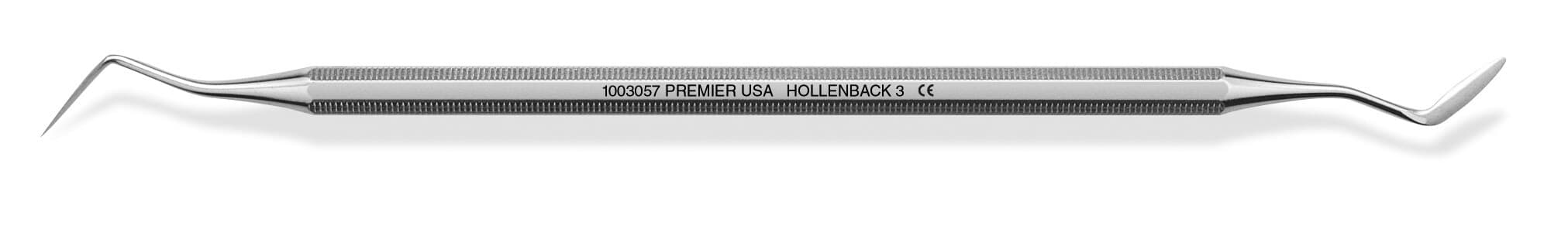 Premier Dental Products Carver DE Hollenback #3, Double-Ended, Standard Handle thumbnail 2