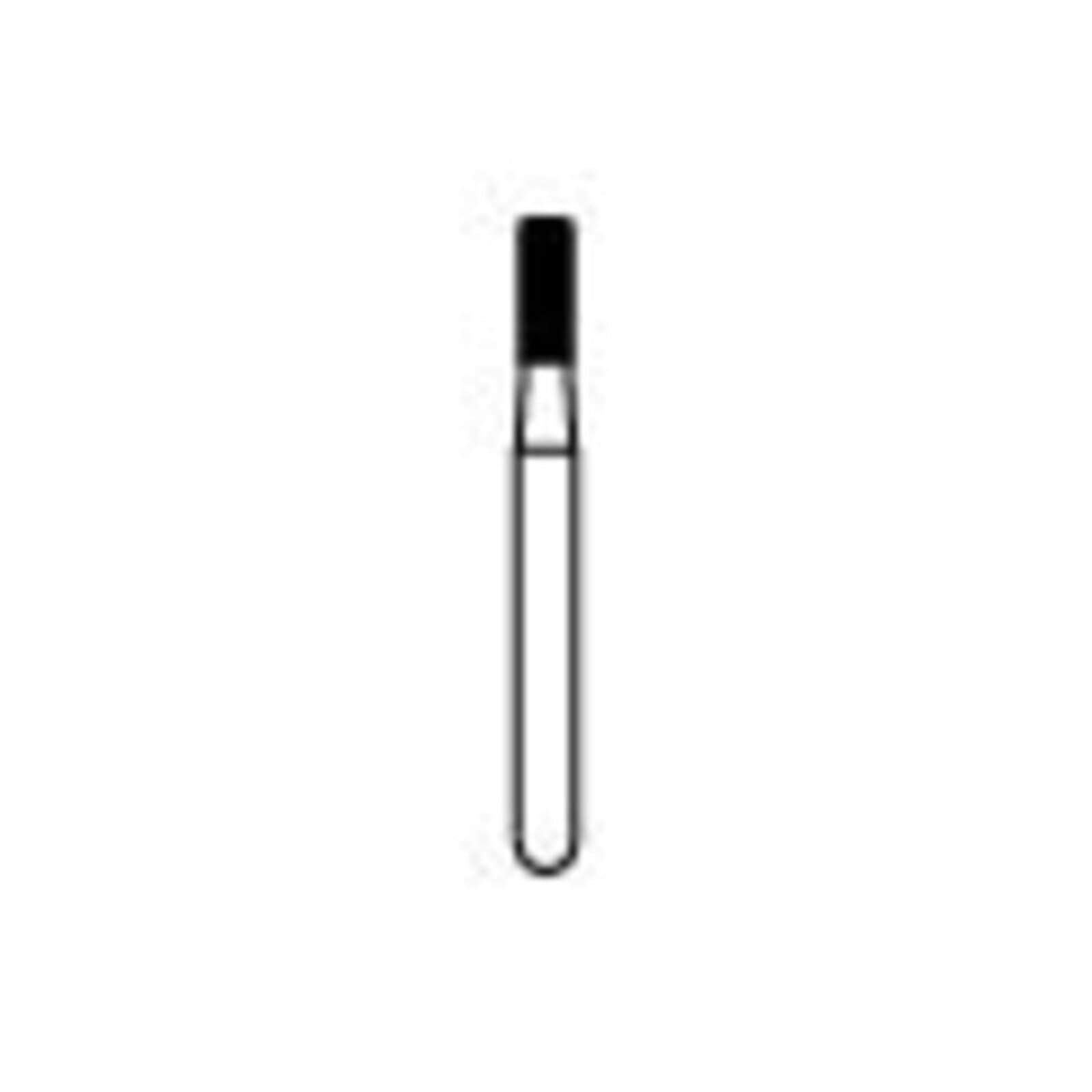NTI Diamond Bur FG Fine Modified Shoulder Cylinder, #835KR-014 (F835KR-014), 1.4 mm Diameter x 4.0 mm Length, 5/Pack thumbnail 2
