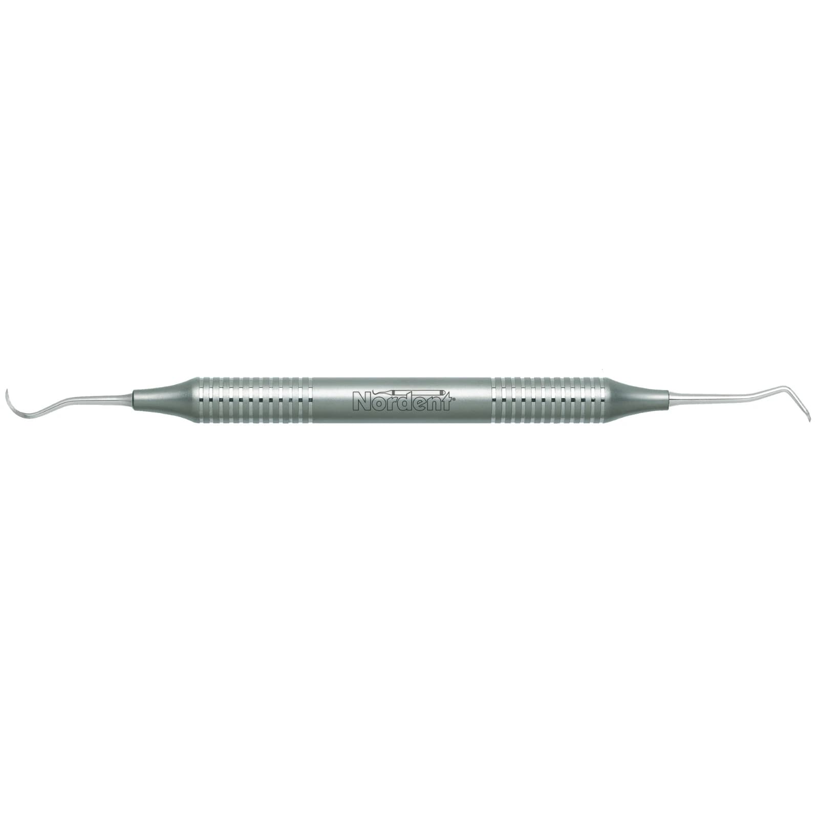 Nordent Sickle Scaler #204S, Posterior, Double End, DuraLite® Round Handle, Stainless Steel, 1 Each thumbnail 2