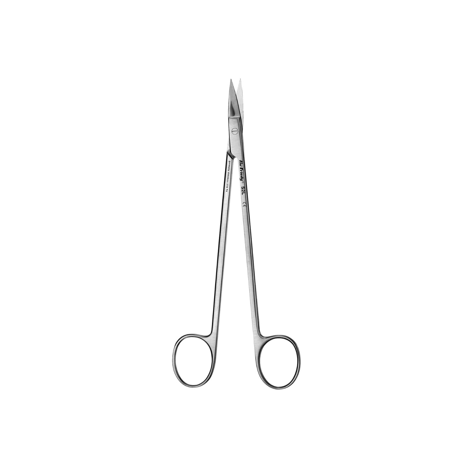 Hu-Friedy #2L Kelly Straight Surgical Scissors, 7 inch, 1 Serrated Blade thumbnail 2