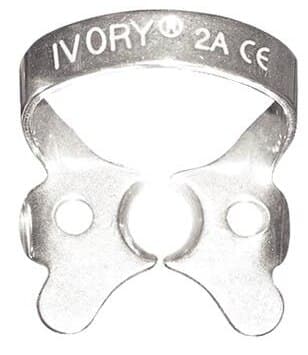 Ivory Rubber Dam Clamp #2A, Winged, Stainless Steel, 1/Pk, 50057312 thumbnail 3